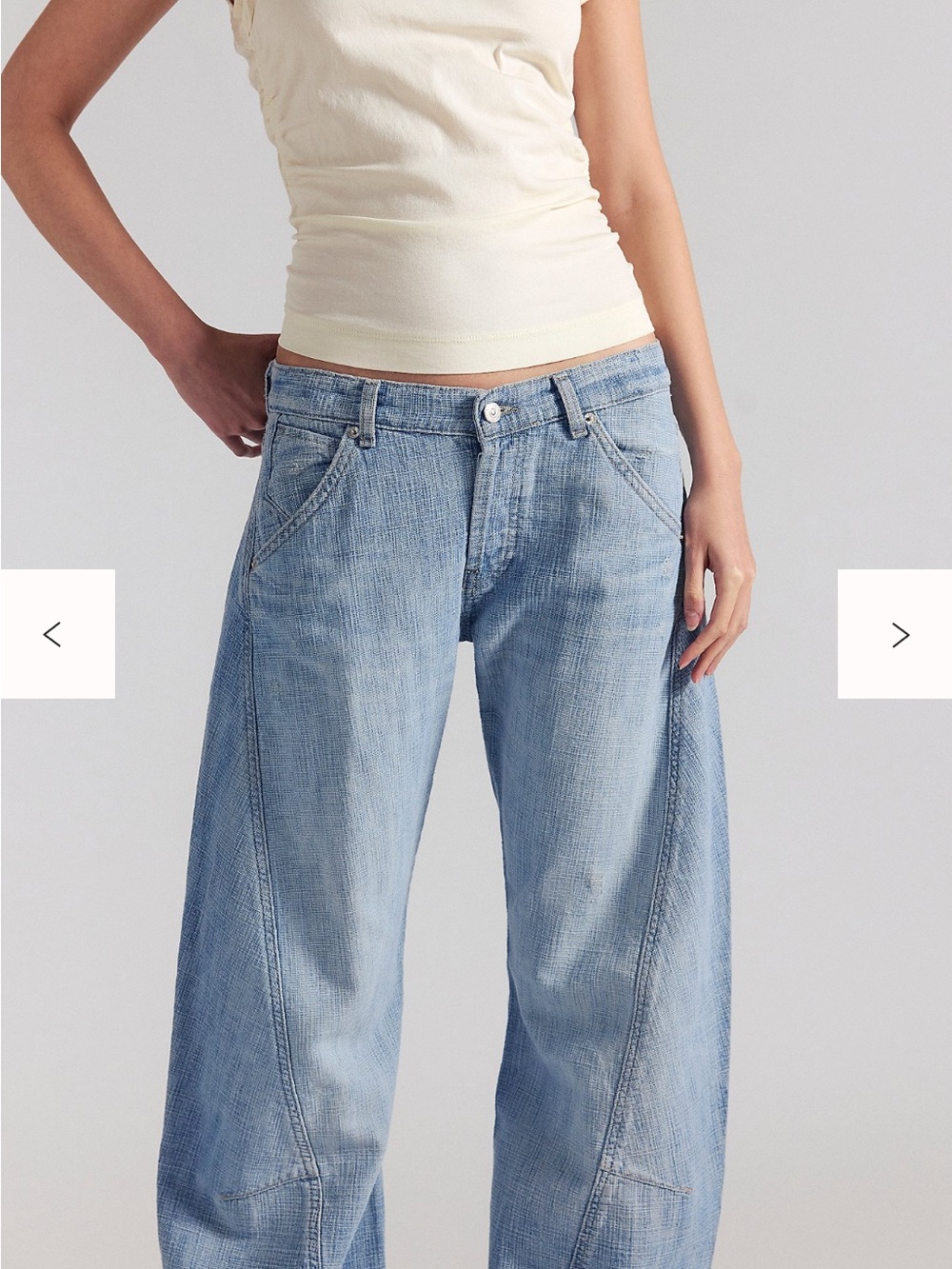 We the Free HIGHLAND low rise twisted bowed jeans size 25 new without tags. - Picture 5 of 10